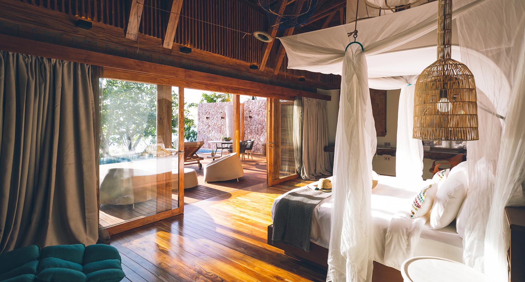 Beachside accommodation in Zanzibar